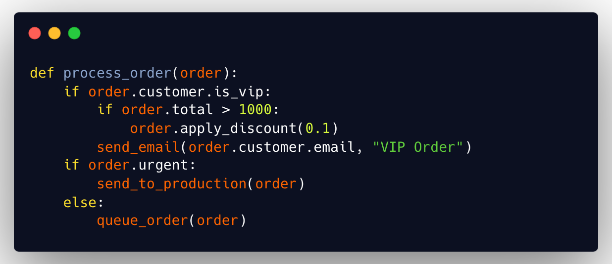 multiple conditions code