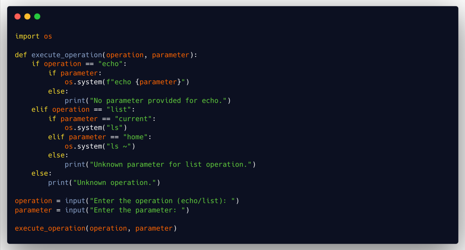 complex control structure